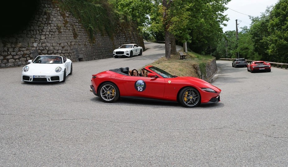 Pure Adrenalin supercar convoy on the road to Monaco — photo 17 of 22